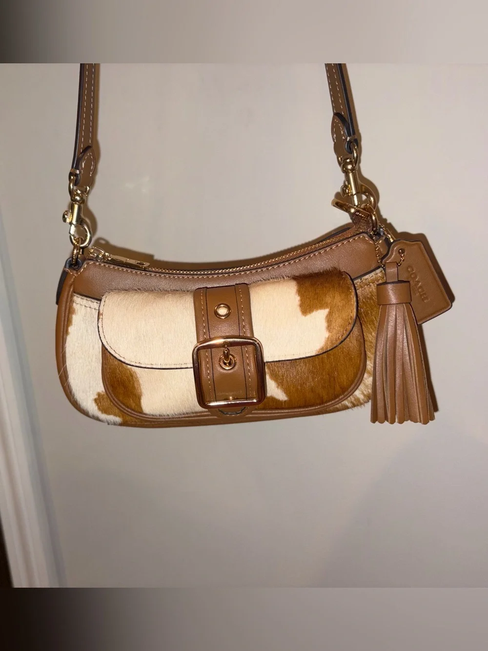 Coach Mini Cowhide Shoulder Bag